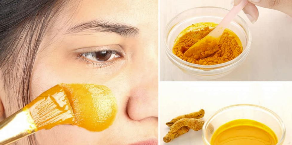 turmeric on face